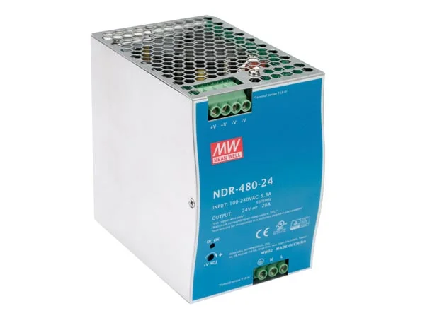 Fonte de Alimenta&ccedil;&atilde;o de 1 Sa&iacute;da - 480 W - Montagem em Calha Din - 24 V 20 a