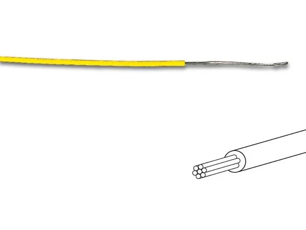 Fio de Liga&ccedil;&atilde;o  1.4 Mm 0.2 Mm&sup2; Multifilar Amarelo