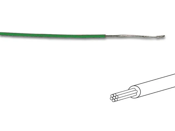 Fio de Liga&ccedil;&atilde;o -  &Oslash; 1.4 Mm - 0.2 Mm&sup2; - Multifilar- Verde