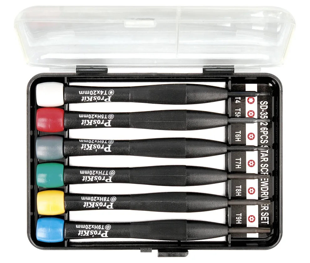 Conjunto de Chaves de Fenda Torx de Precis&atilde;o