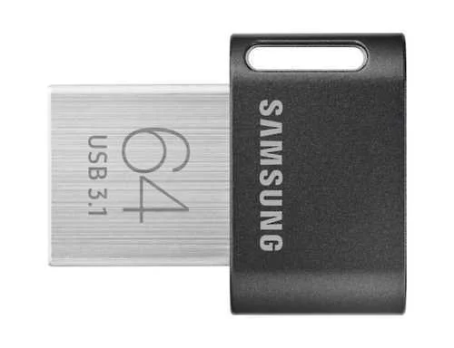 Mem&oacute;ria Usb 3.1 Samsung Muf-64ab Preto Prateado 64 Gb 