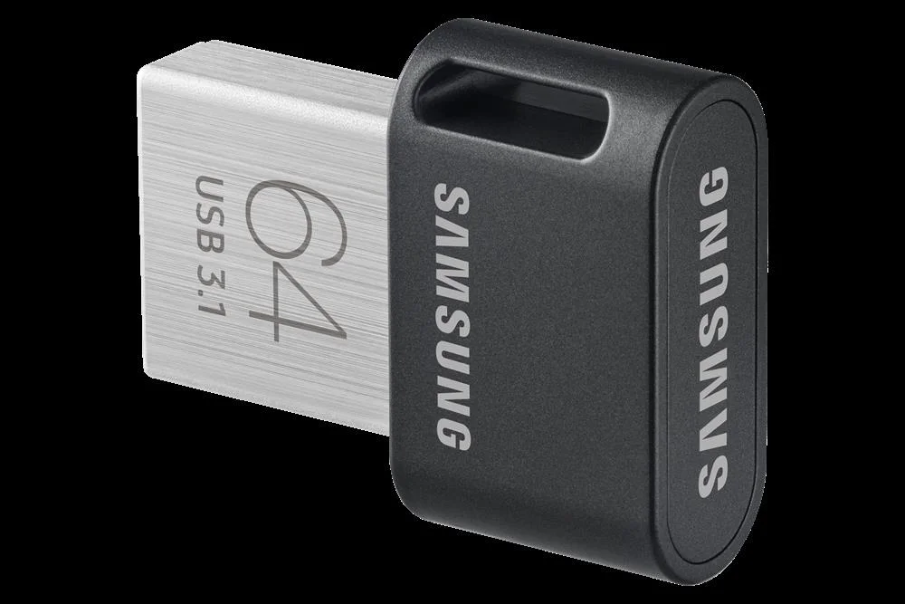 Mem&oacute;ria Usb 3.1 Samsung Muf-64ab Preto Prateado 64 Gb 