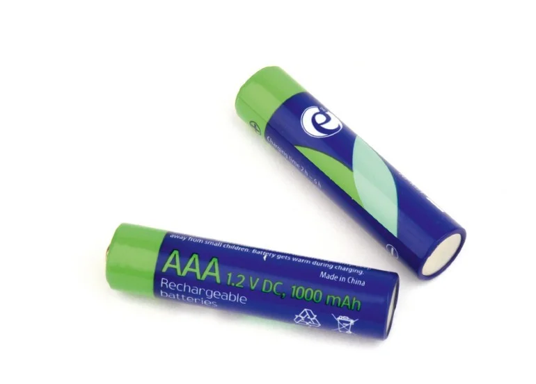 Gembird Eg-Ba-Aaa10-01 Ni-Mh Rechargeable AAA Batteries  1000mah  2pcs Blister Pack