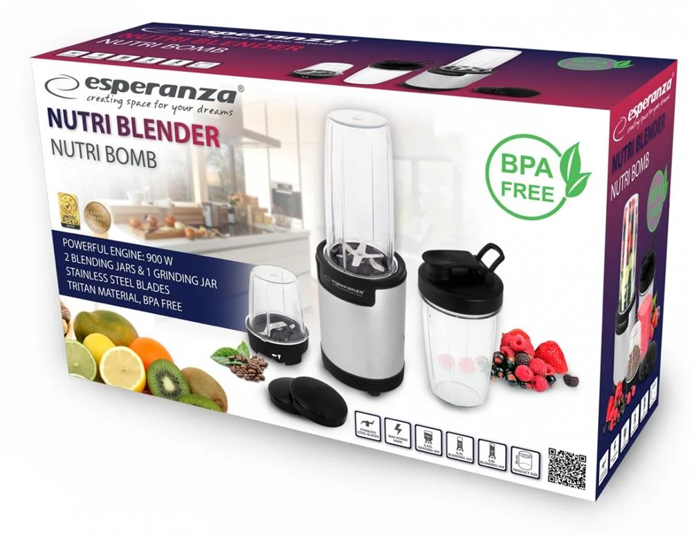 Esperanza Nutri Blender 900w Nutri Bomb 9 In 1