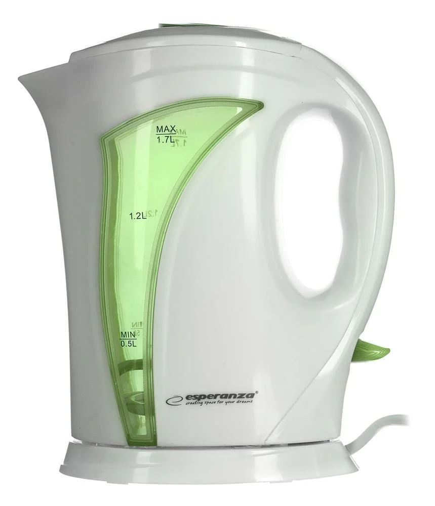 Hervidor El&eacute;ctrico Verde 1.7l Esperanza Ekk018g