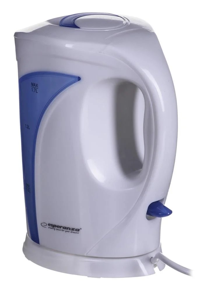 Chaleira Esperanza Ekk018g  Azul Branco Pl&aacute;stico 2200 W 1,7 L 