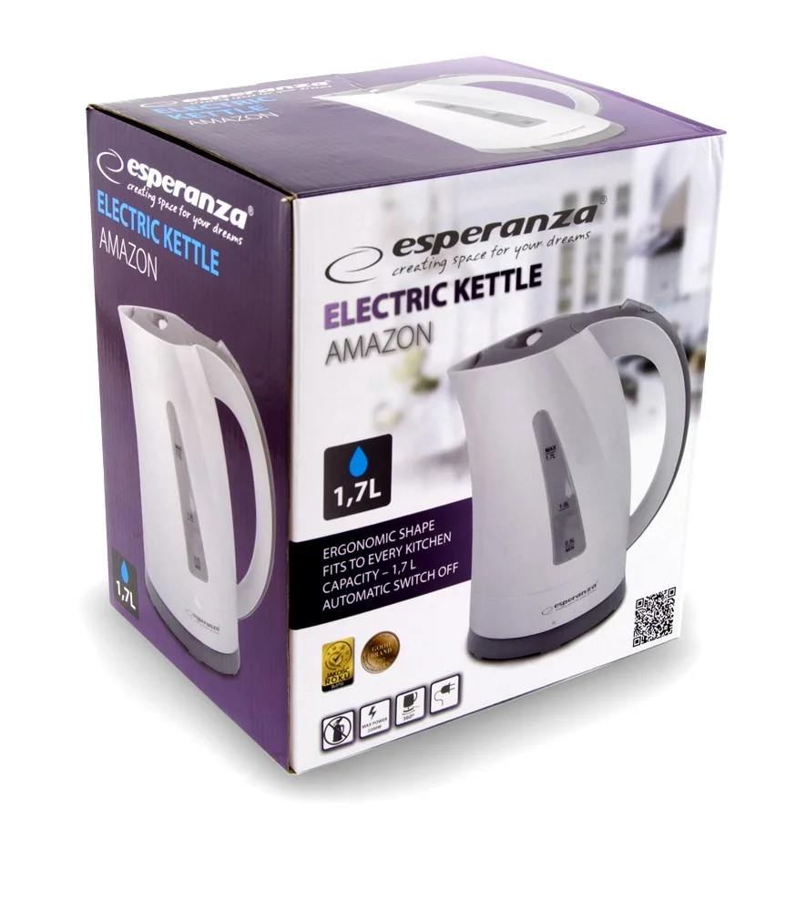 Chaleira El&eacute;ctrica 1,7 L Branca Esperanza Ekk022