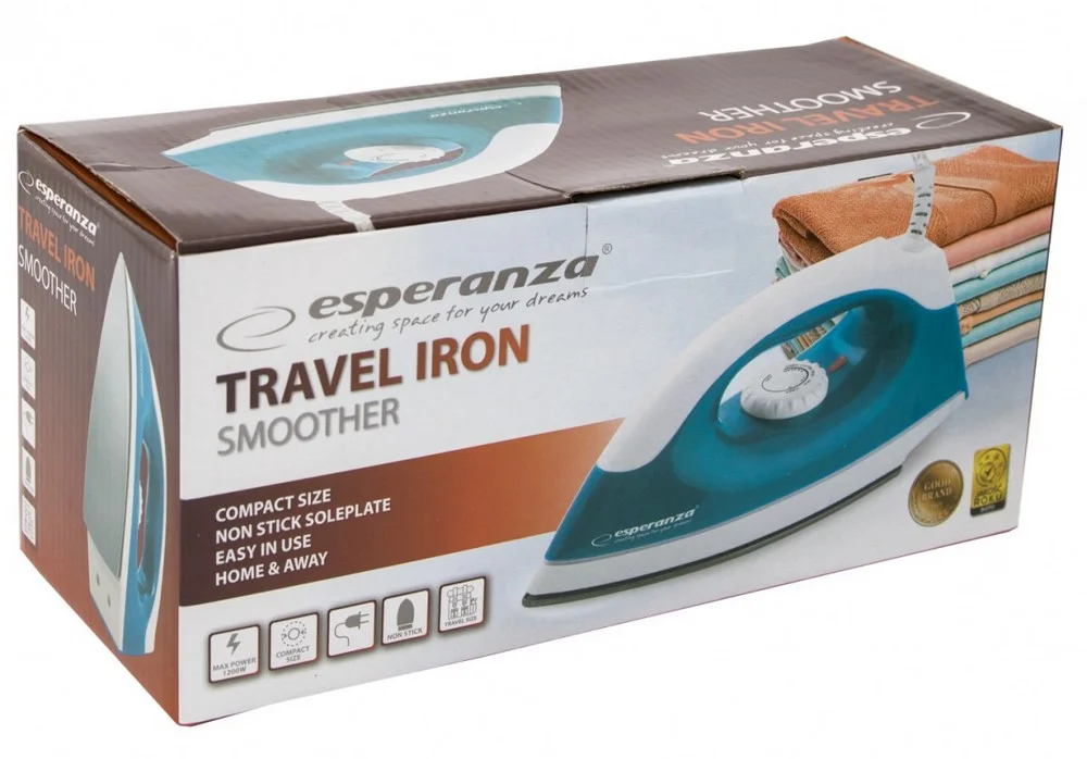 Esperanza Travel Iron Smoother 1200w