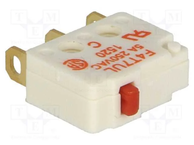 Microinterruptor Snap Action, Sem Alavanca, Spdt, 5a/250vac