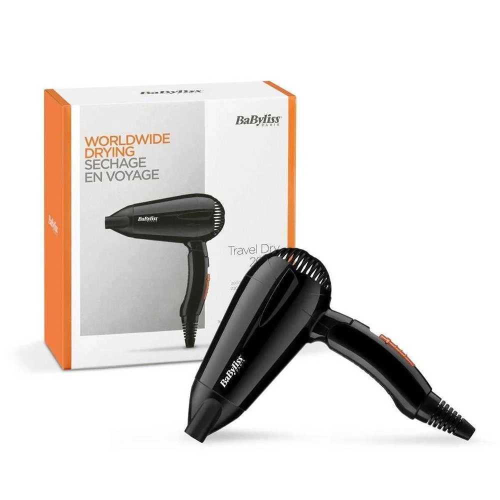 Secador de Cabelo de Viagem. Multi-Voltagem 2000w Babyliss