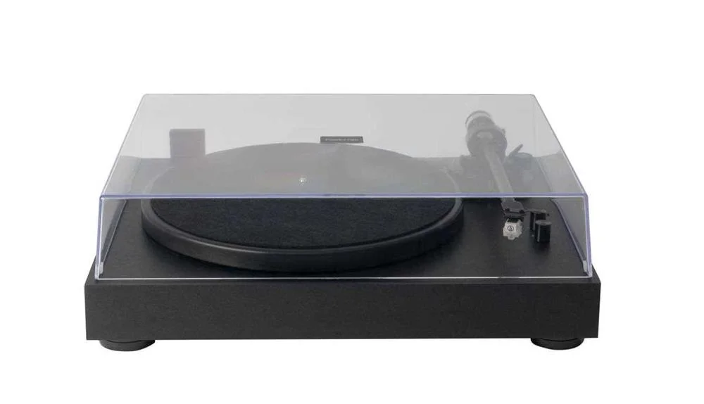Gira-Discos Hi-Fi Belt Drive. Bra&ccedil;o Reto com Eleva&ccedil;&atilde;o e Descida Lentas. Seletor de Sa&iacute;da Phono/Linha