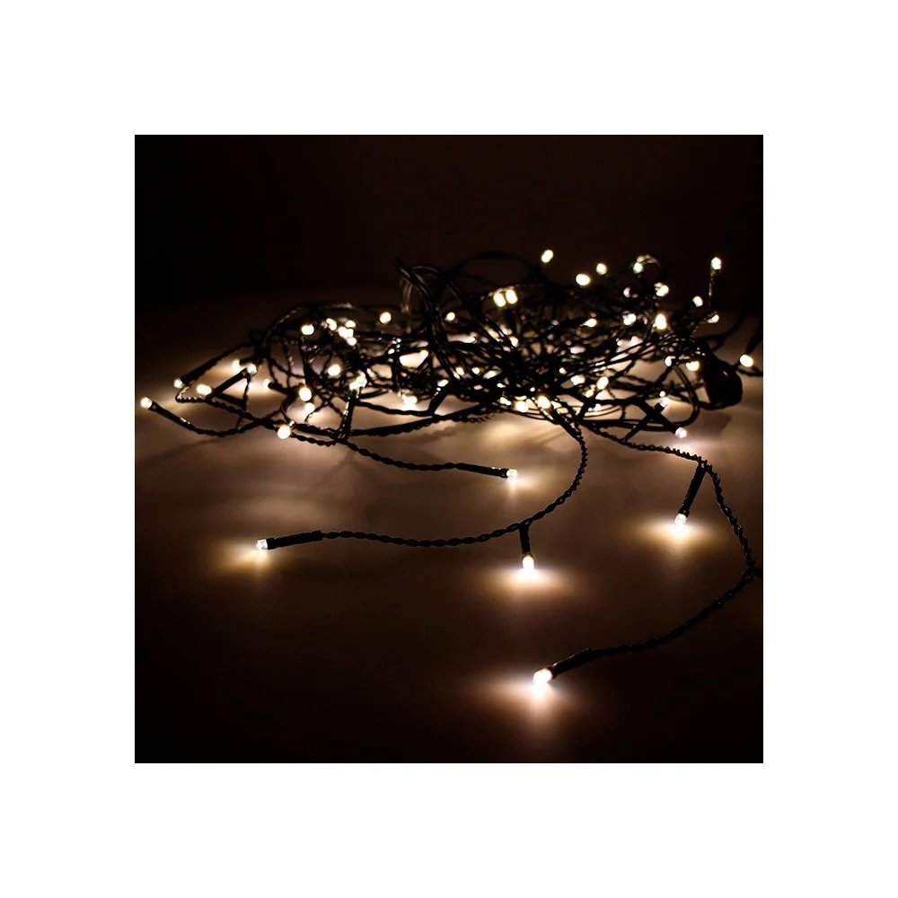 Cortina Easy-Connect Branco Quente 12 Filas 40 Leds Ip44 30v Total 0,72w 2x0,5m Edm