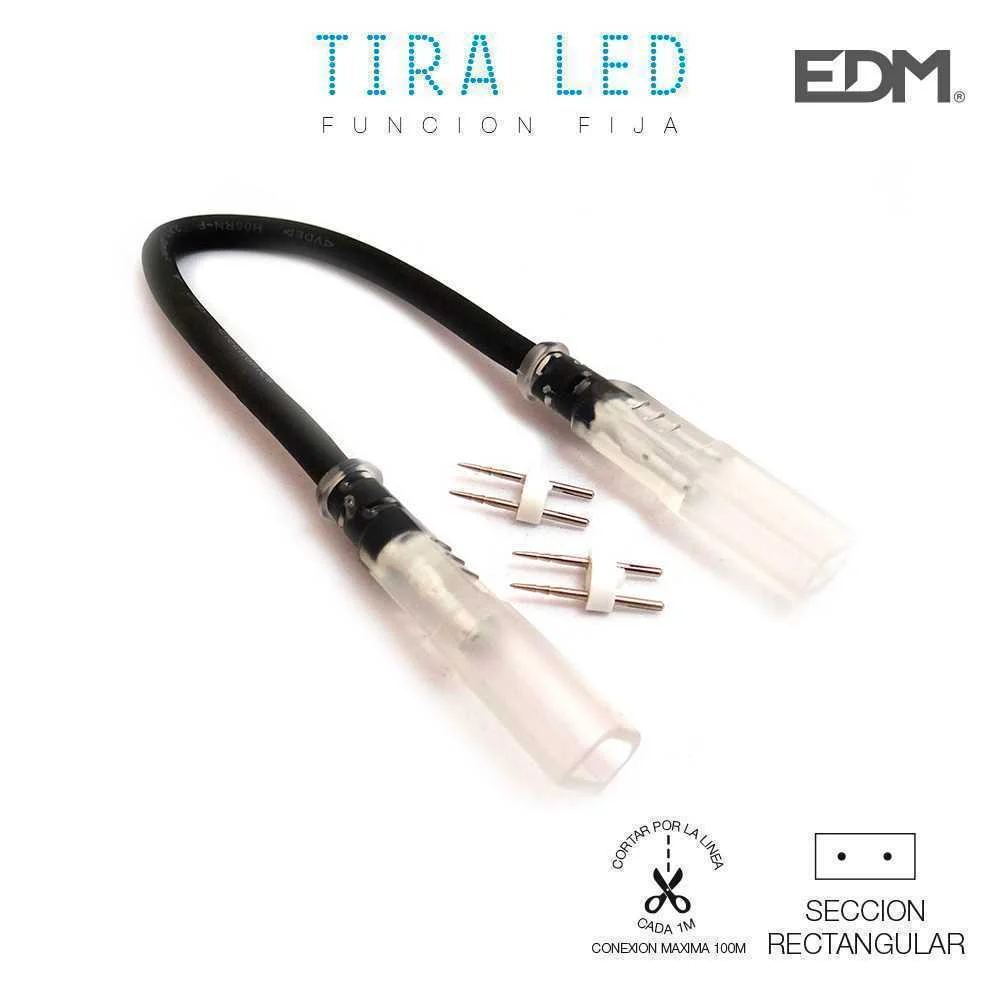 Conexao/Alargador Cabo 1m para Tira LED Edm