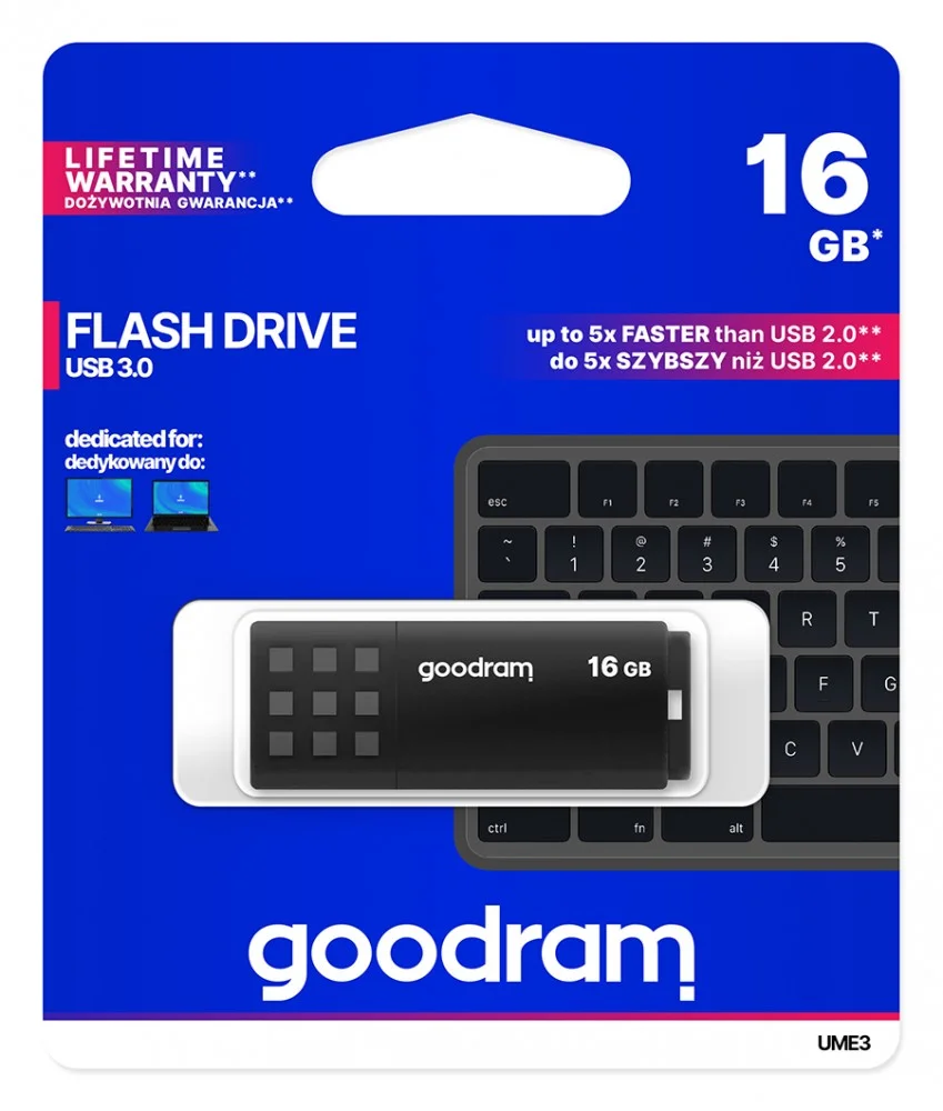 Goodram Ume3 Usb 3.0        16gb Black