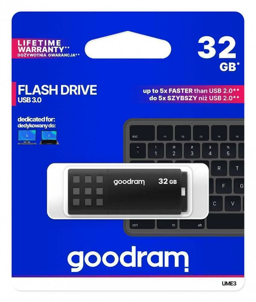 Goodram Ume3 Usb 3.0        32gb Black
