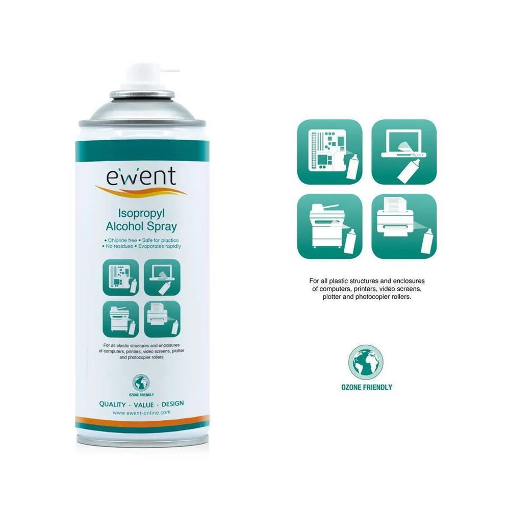 Spray &Aacute;lcool Isoprop&iacute;lico 70% Ewent Ew5611 400ml