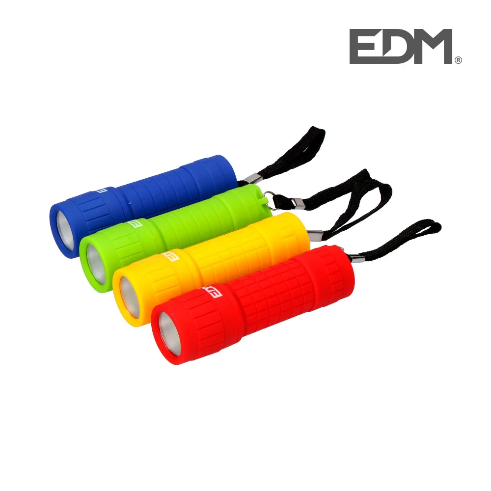 Lanterna de 1 LED "Cob" 60lm 3xAAA (Pilhas Inclu&iacute;das) Cores Sortidas Edm