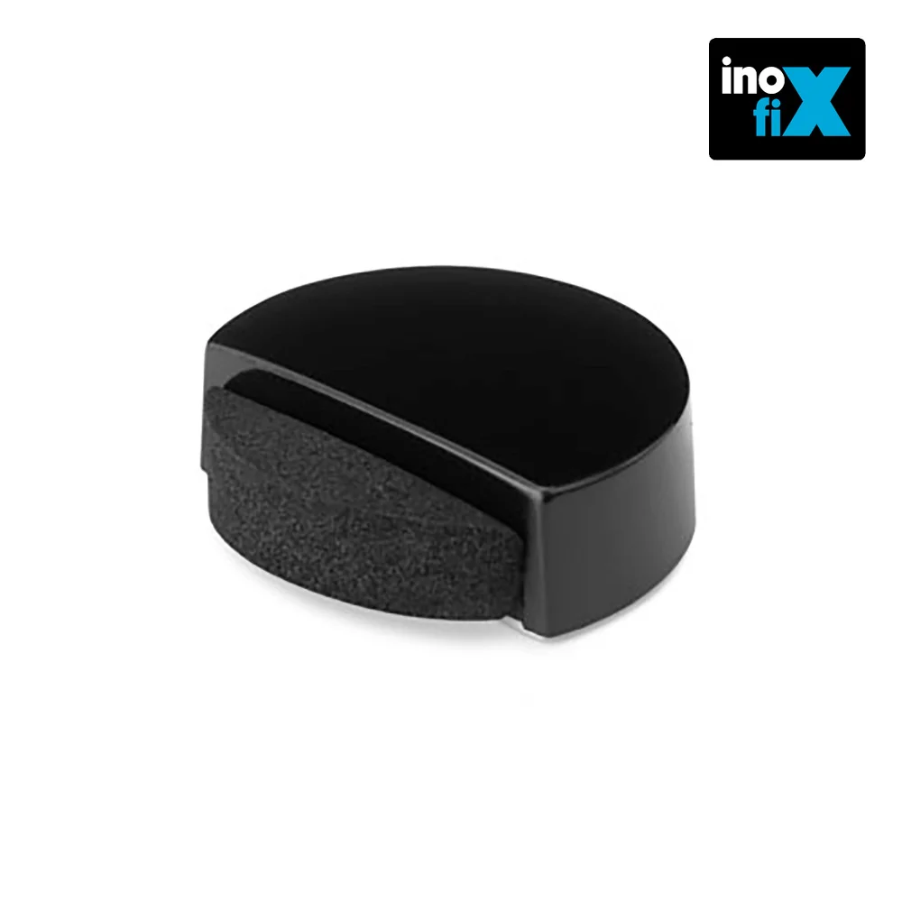 Batente Adesivo Silencioso Preto (Blister) Inofix
