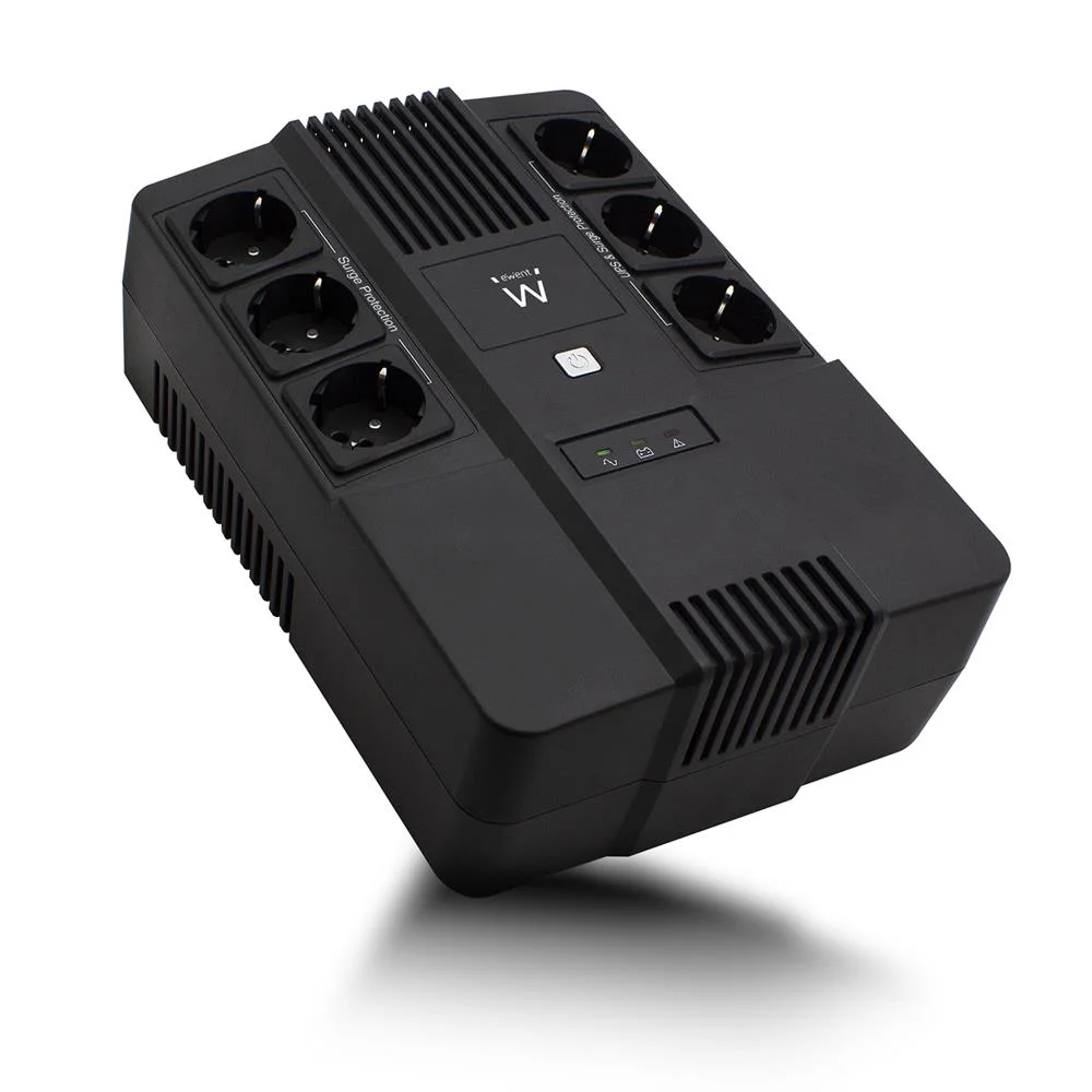 Ewent Ups 600va Line Interactive Avr 6 X Cee7/3 P.