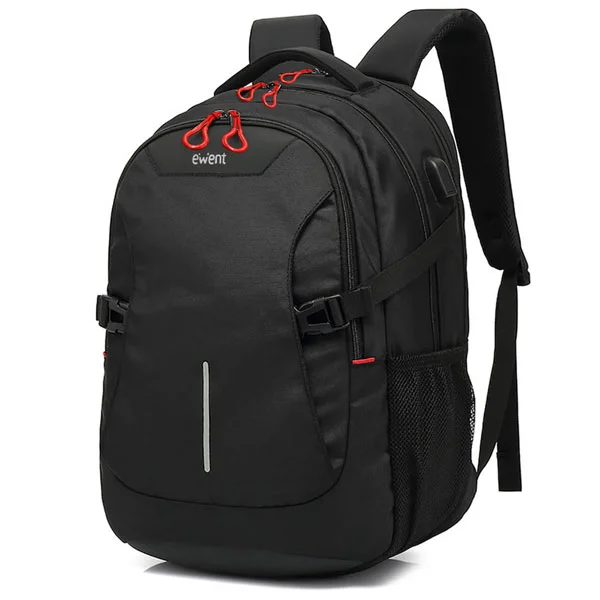 Ewent Mochila 15.6" com Porta Usb Black/ Grey