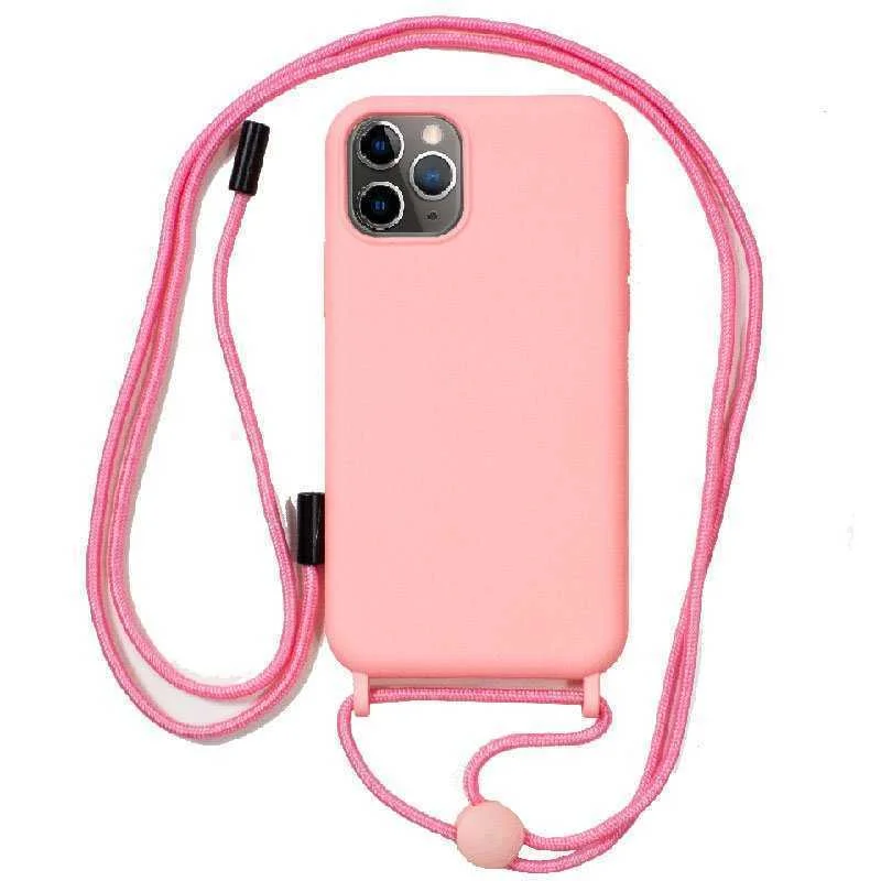 Capa iPhone 11 Pro Cord&oacute;n Liso Rosa