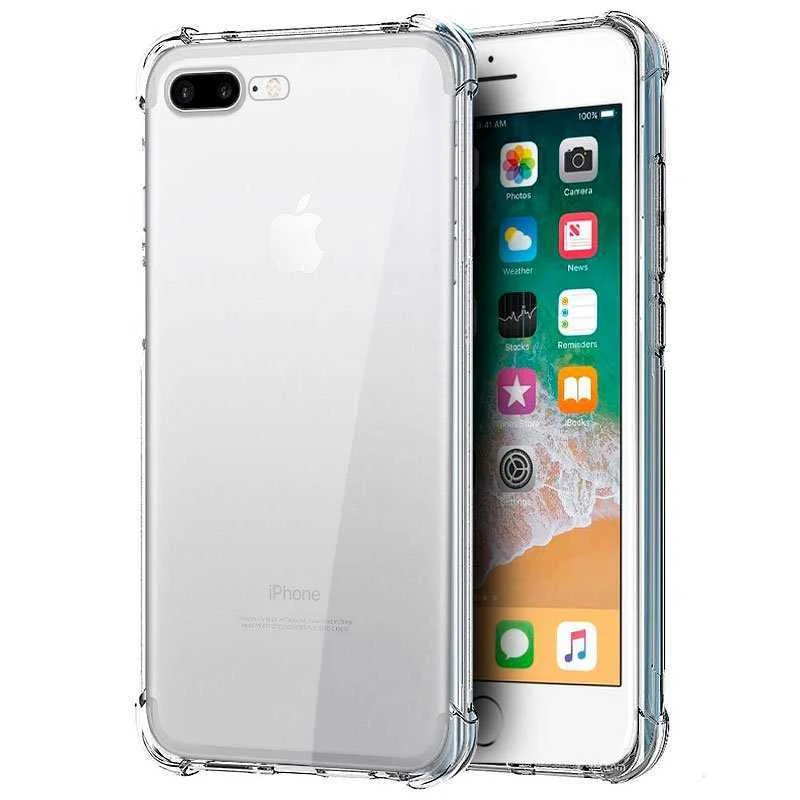 Capa Transparente Anti-Choque para iPhone 7 Plus / 8 Plus