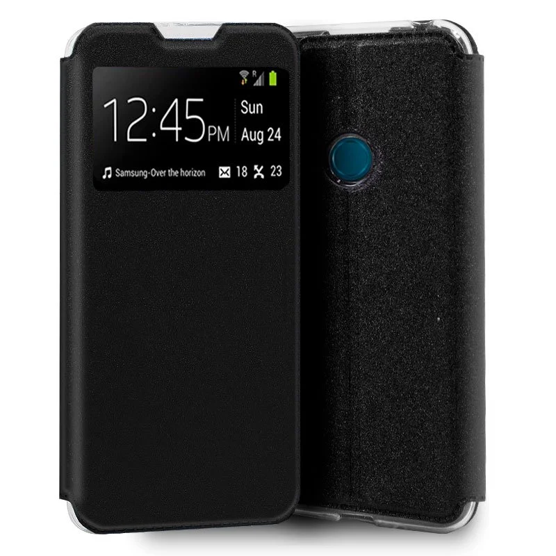 Funda Flip Cover Alcatel 1se (2020) Liso Negro