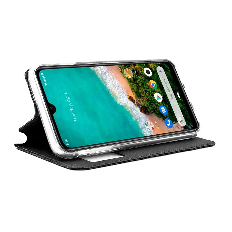 Capa com Cobertura para Xiaomi Mi A3 Lisa Preta