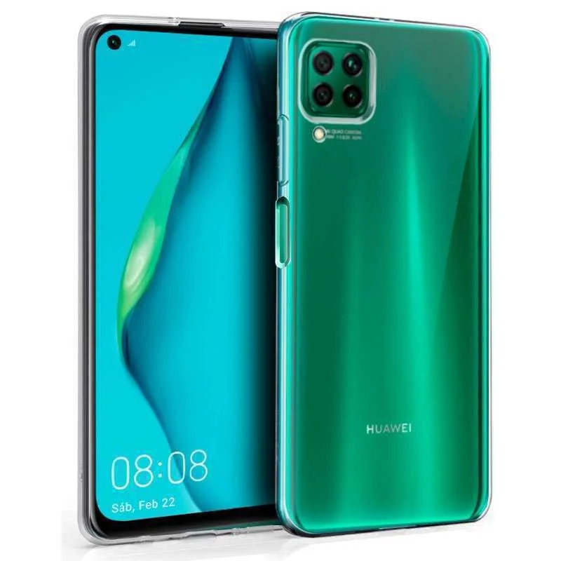 Capa de Silicone Cool para Huawei P40 Lite (Transparente)