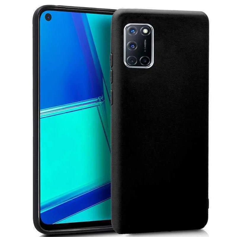 Capa de Silicone Cool para Oppo A52 / A72 / A92 (Preta)