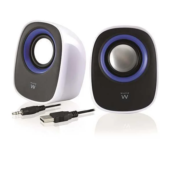 Ewent Colunas 2.0 5w Rms Volume Control Usb Power.