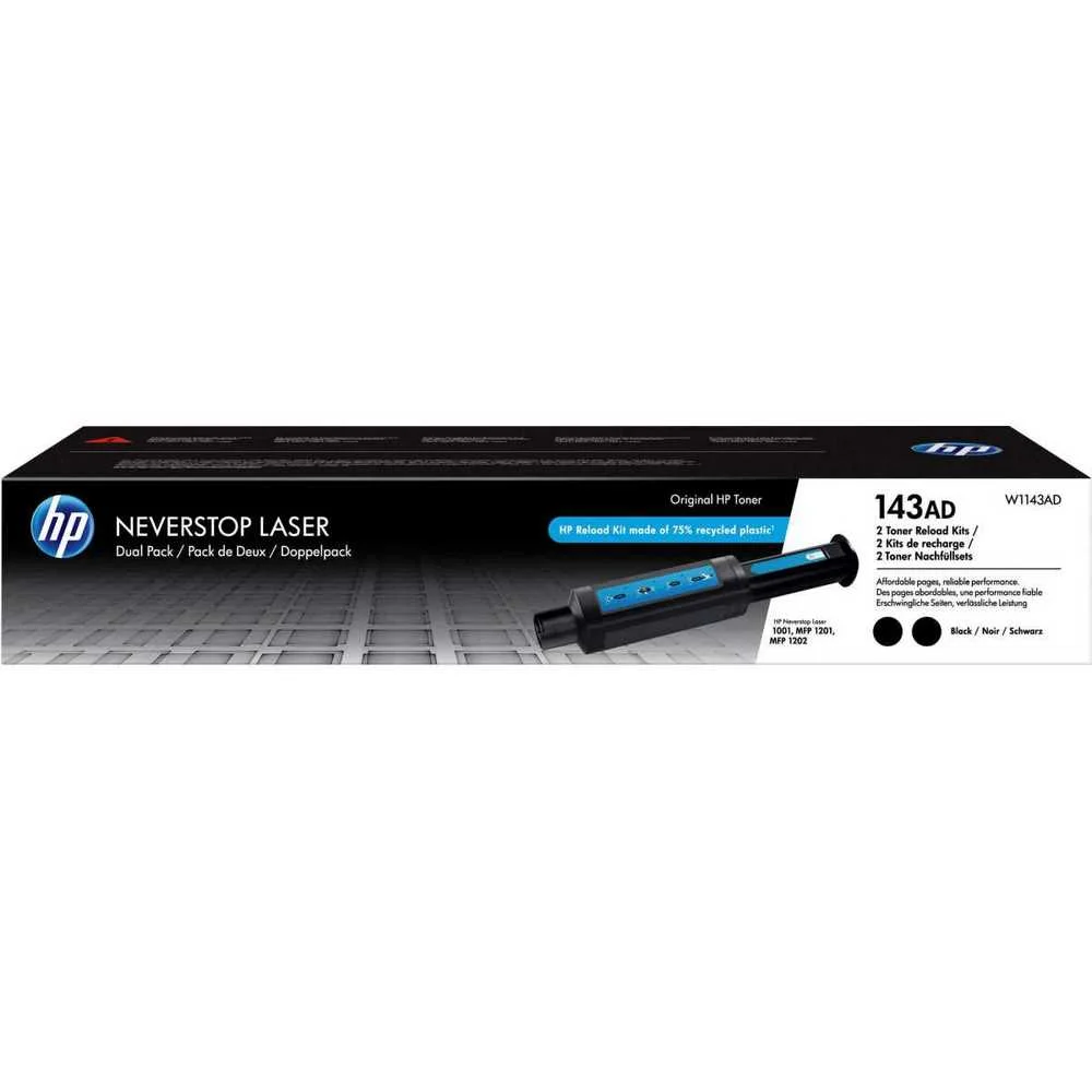 T&oacute;ner Hp W1143ad Preto