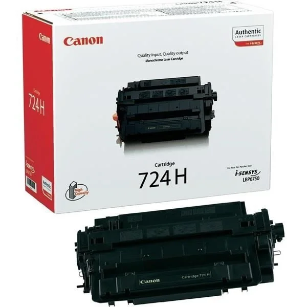 Canon Toner Cart. Crg 724h F?r I-Sensys Lbp6750/6750dn Black High Capacity (3482b002)