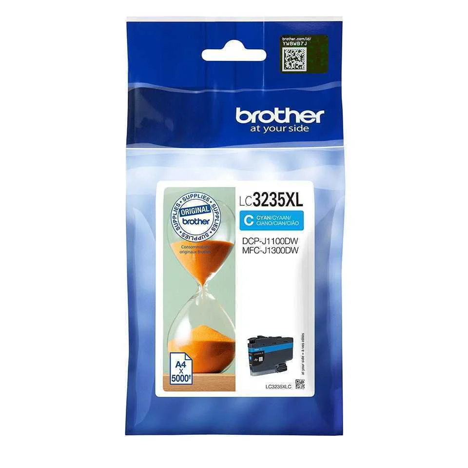 Brother Ink Cart. Lc-3235xlc F?r Dcp-J1100dw/Mfc-J1300dw Cyan High Capacity