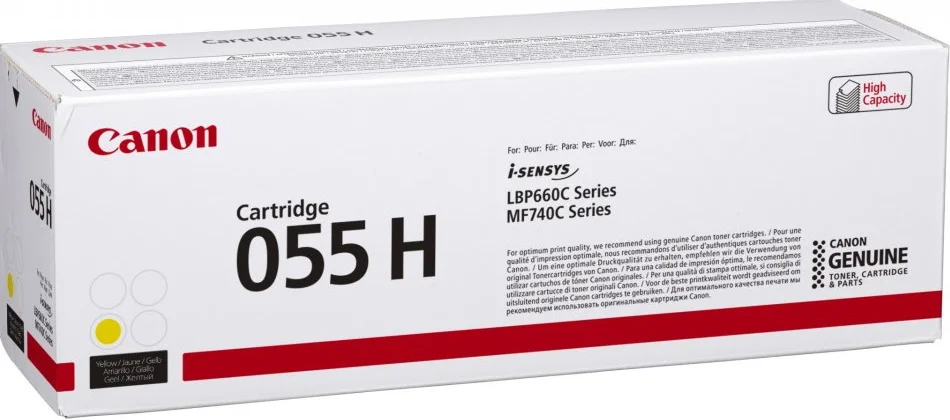 Crg 055h Y - Cartucho Compatible Con: Mf740, Lbp.
