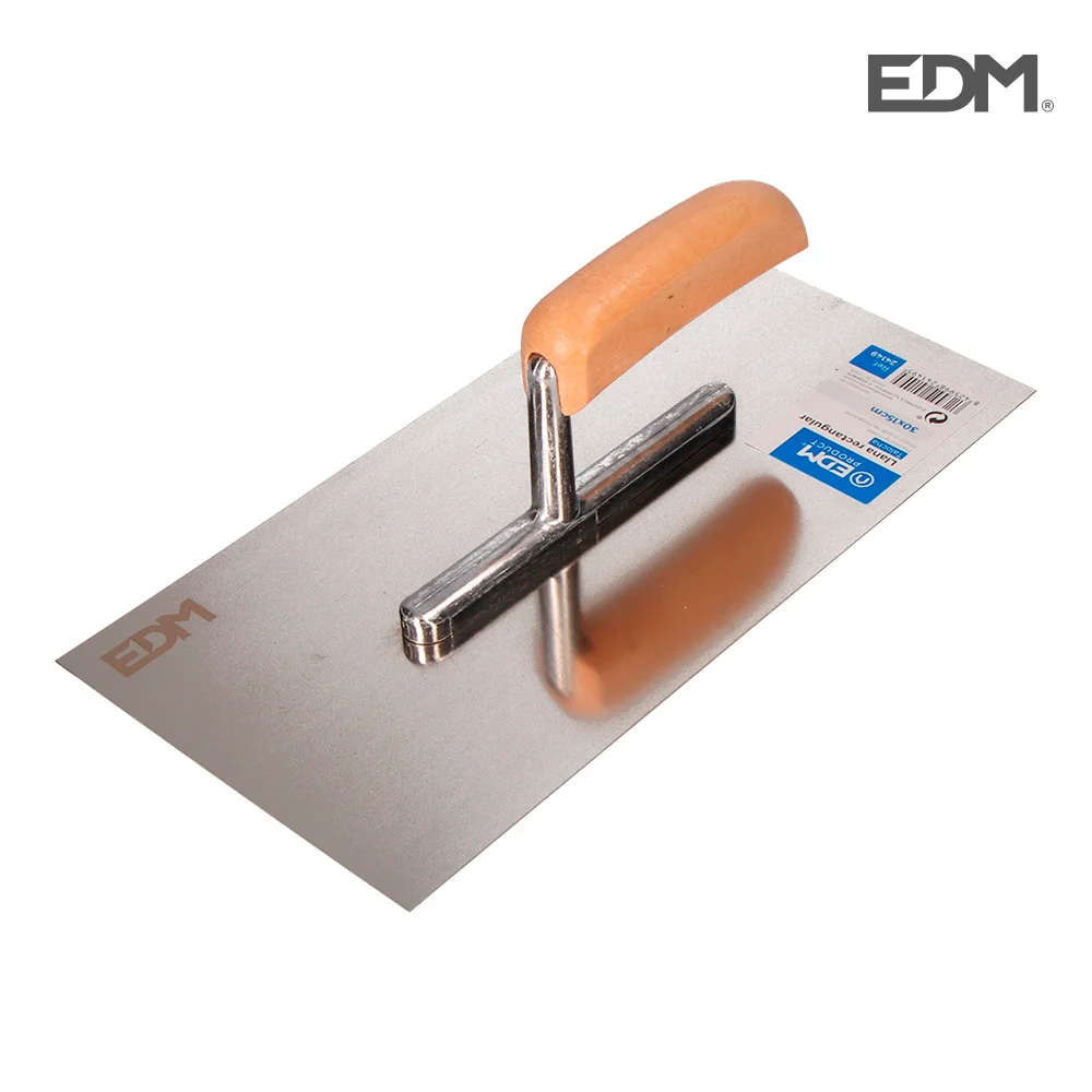 Esp&aacute;tula Ret&acirc;ngular Al&ccedil;a Madeira 300x150mm Edm