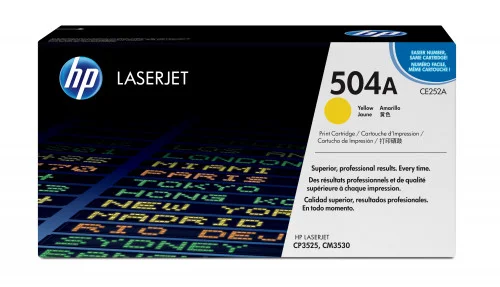 Toner Amarillo 504a Hp