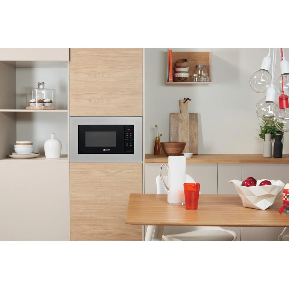 Indesit Mwi 120 Gx Built-In Grill Microwave 20 L 800 W Stainless Steel