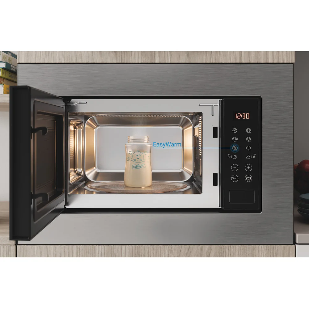 Indesit Mwi 120 Gx Built-In Grill Microwave 20 L 800 W Stainless Steel
