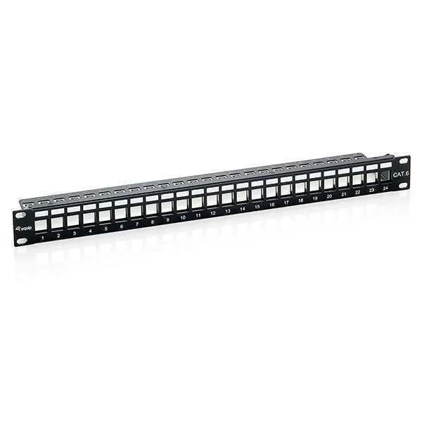 Equip Patch Panel 19" Modular 24p 1u Ftp Vazio Pr.