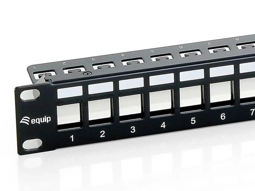 Equip Patch Panel 19" Modular 24p 1u Ftp Vazio Pr.