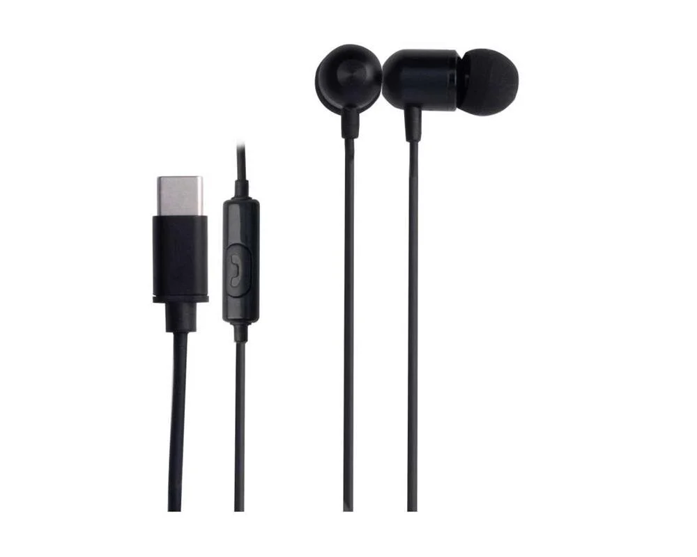 Auriculares Con Micr&oacute;fono Y Conector Tipo C Negro
