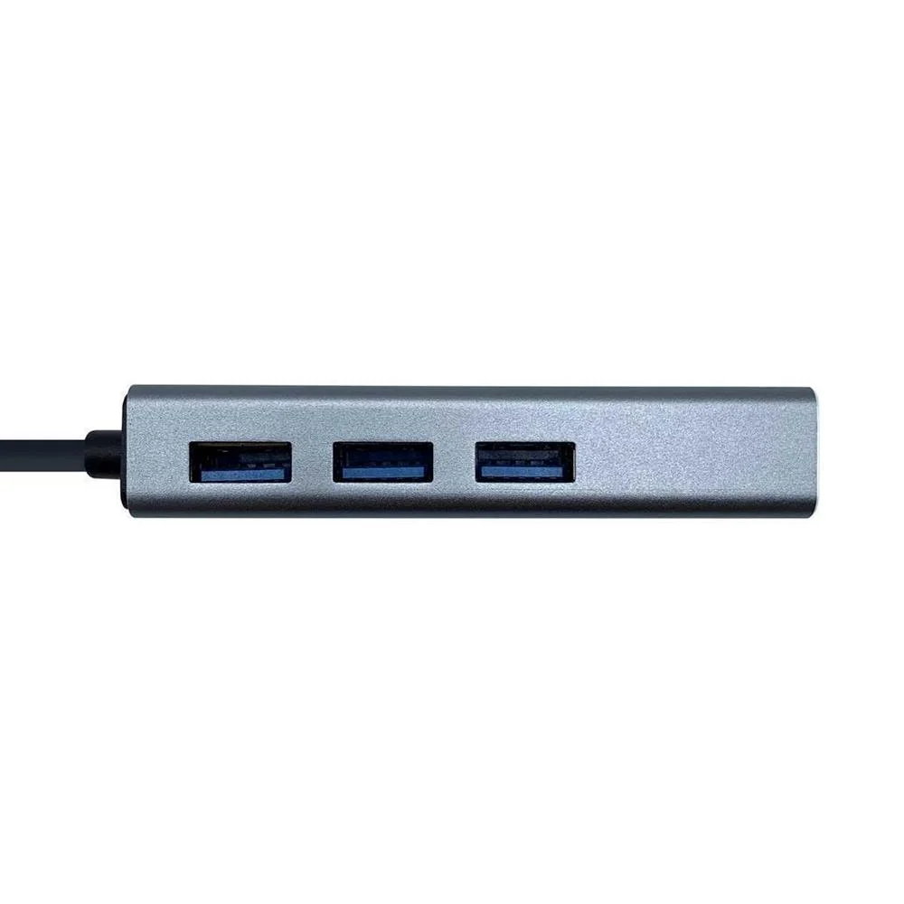 Hub Usb Usb 3.2 3x Usb + 1 Rj45 Cinzento - Aisens