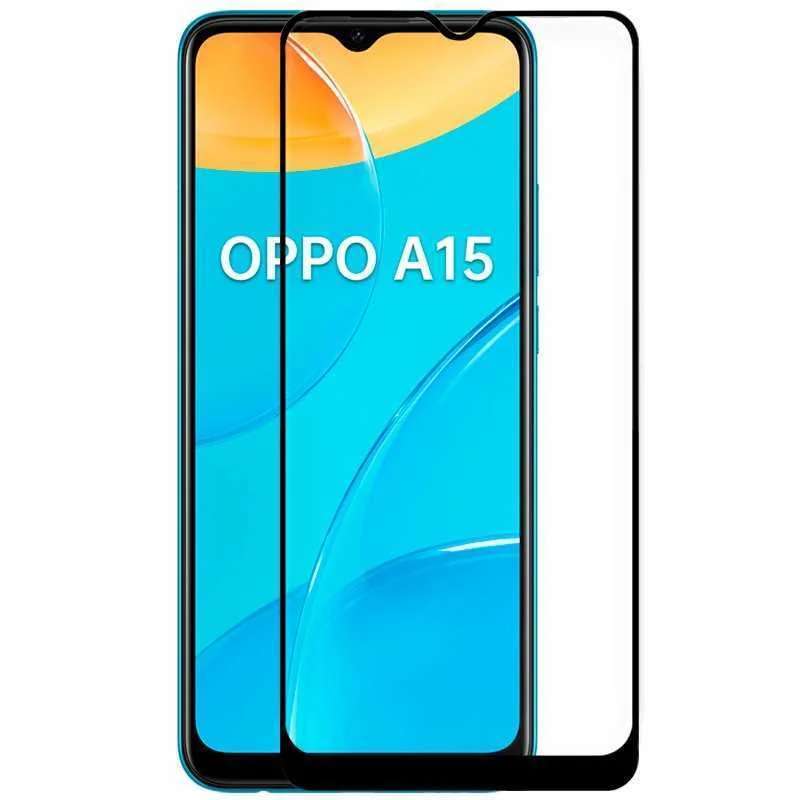 Pel&iacute;cula  Temp. Oppo A15 / A15s (FULL 3D Preto)