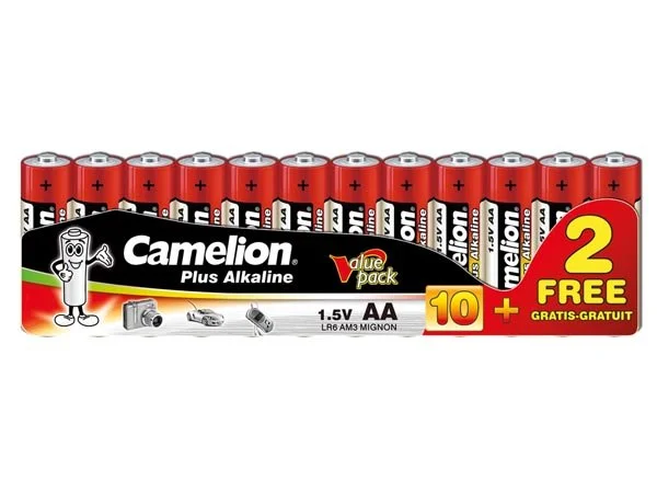 Pack Promocional Pilhas Alcalinas AAA (10+2 Unids)