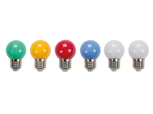 L&acirc;mpadas LED Coloridas - 10 Unidades