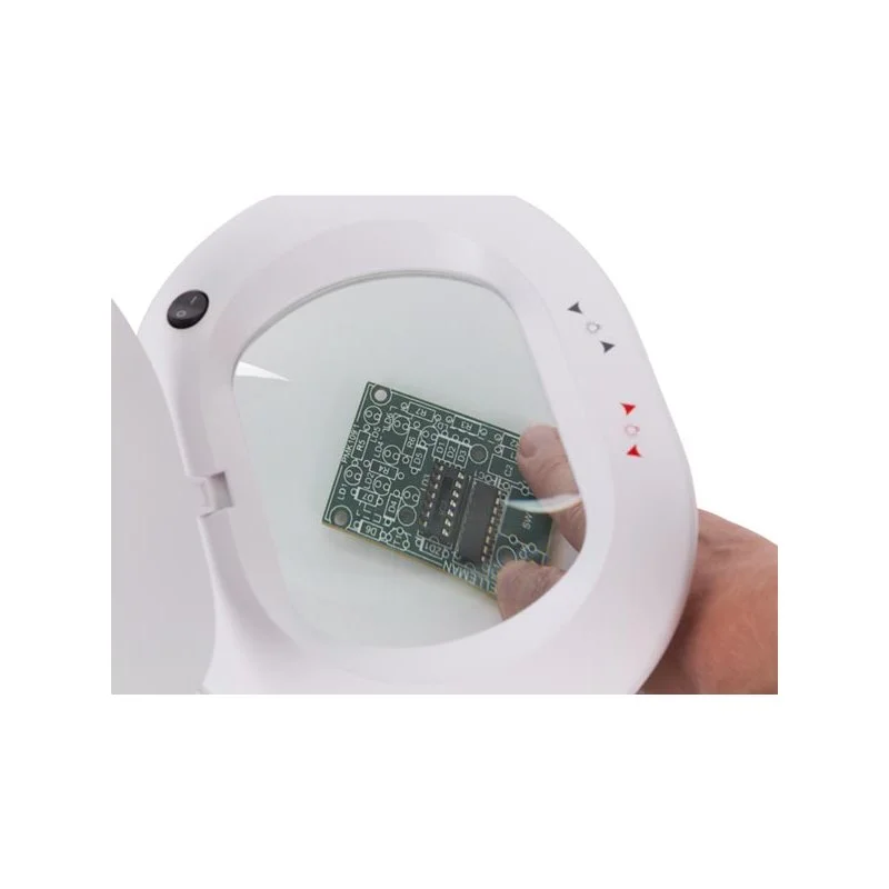 L&aacute;mpara de Escritorio LED Con Lupa - Regulable.