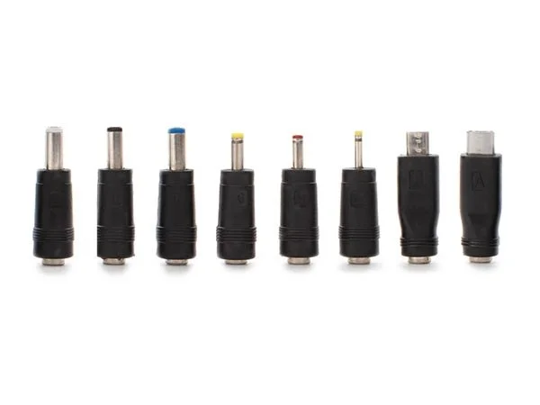 Conjunto de 8 Fichas Dc Universais para Conector Macho de 2.1 X 5.5 Mm