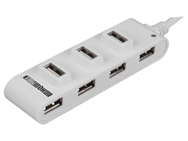 Concentrador Usb 2.0 de Alta Velocidad - 7 Puertos