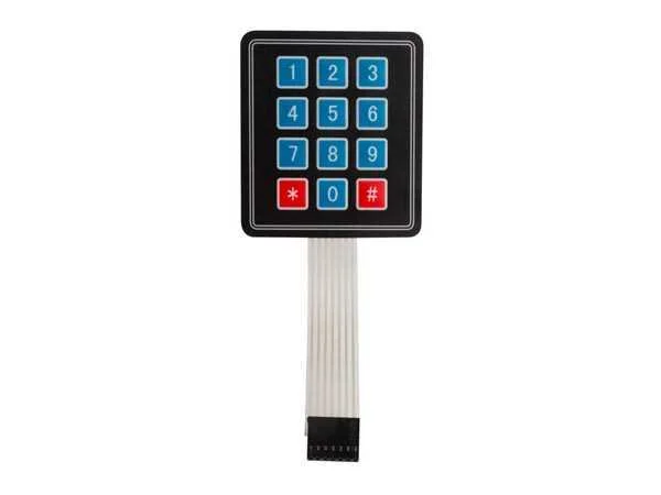 Teclado de Matriz de Membrana 3 X 4